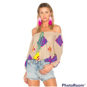 Mochi Dassin Embroidered Top